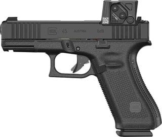 GLOCK 45 MOS8 direct-mount optic-ready 9mm pistol.